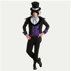 Hauntlook Dark Mad Hatter Dress Up Halloween Costume Adult Mens Medium NEW NWT